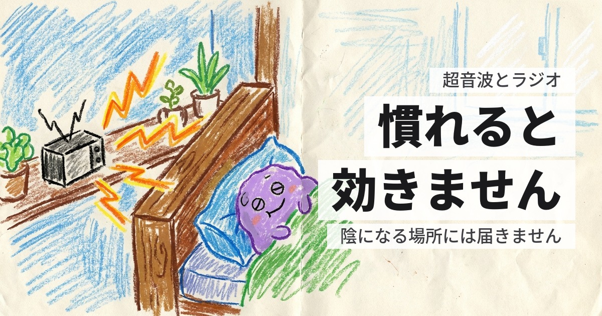 音でハクビシンを追い出せるか｜超音波装置とラジオの話