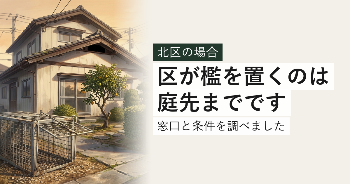 北区のハクビシン・アライグマ対応