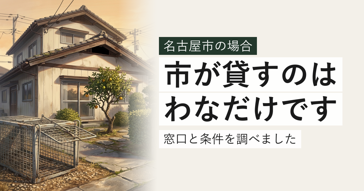 名古屋市のハクビシン・アライグマ対応