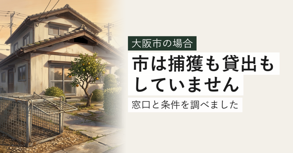 大阪市のハクビシン・アライグマ対応